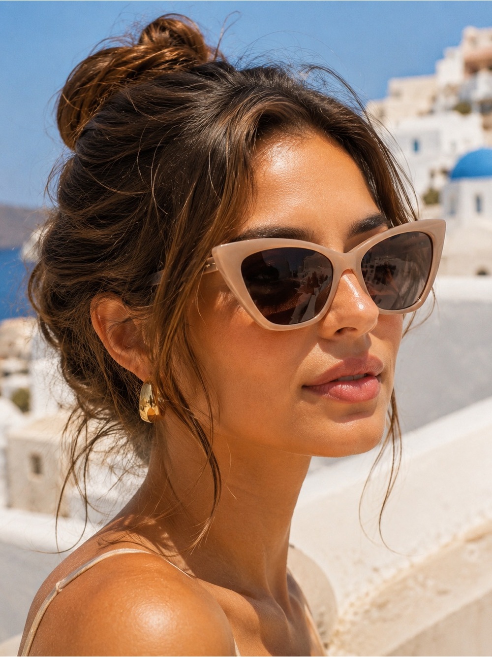 😎 Stylish and Chic! New Call It Spring Beige Sunglasses 🕶️